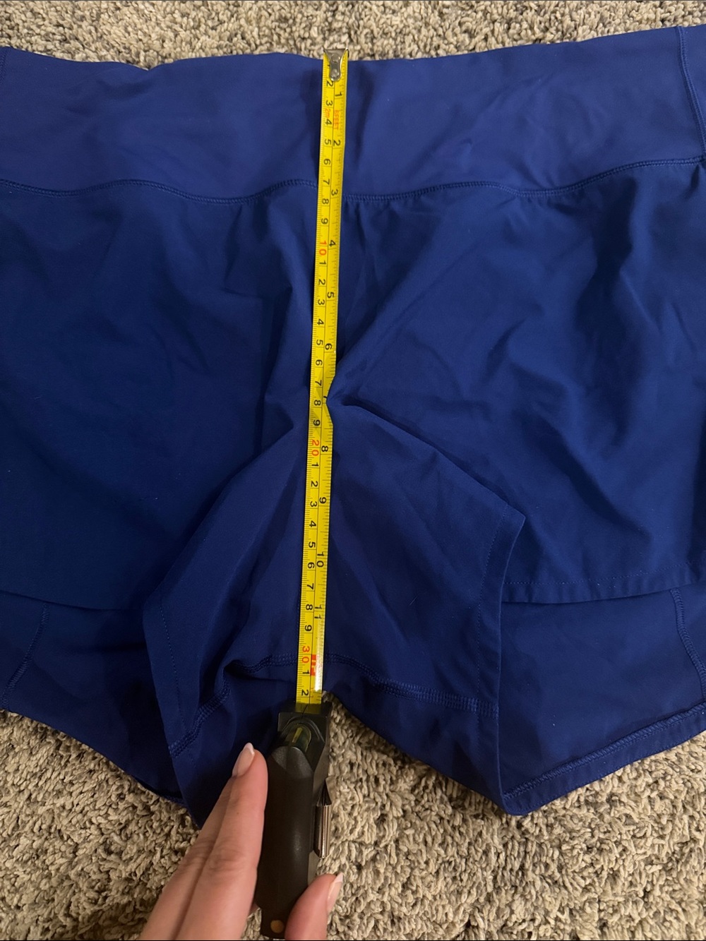 Lululemon Speed Up Running Shorts Royal Blue Size 10 - Picture 14 of 15